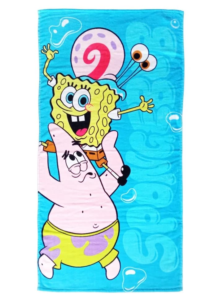 United Labels Strandtuch Spongebob Schwammkopf 120x60 cm Blau - Bild 2