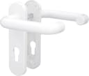Alpertec PZ-Kurzschildgarnitur Nylon Kunststoff Weiß Bild 1