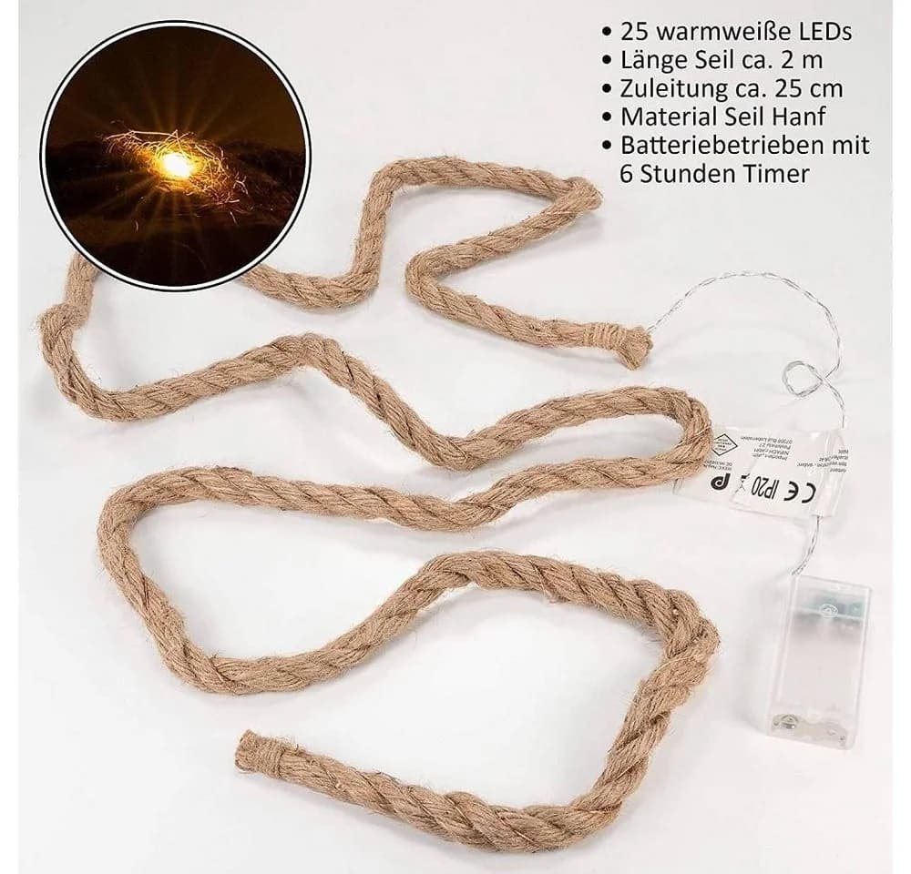 Nipach LED-Lichterkette BI11003 25 LED 2m warmweiß - Bild 4