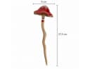 XiRRiX Keramik Gartenstecker Pilz mit Wackelfunktion Rot Bild 1