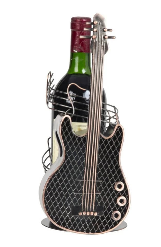XiRRiX Weinflaschenhalter Gitarre Metall Bronze - Bild 2