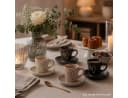 XiRRiX Espressotassen Set 4-tlg. mit Untertasse Herzdesign Steinzeug Bild 4
