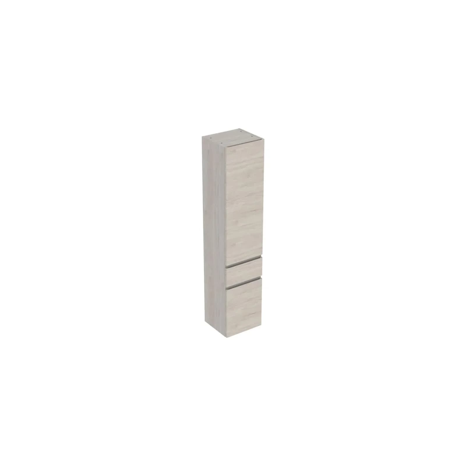 Geberit Renova Plan Hochschrank 501923001 39x180x36cm, 2 Türen, 1 Schublade, Nussbaum hell