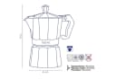 kela Espressokocher Italia Aluminium für 3 Tassen Silber Bild 3