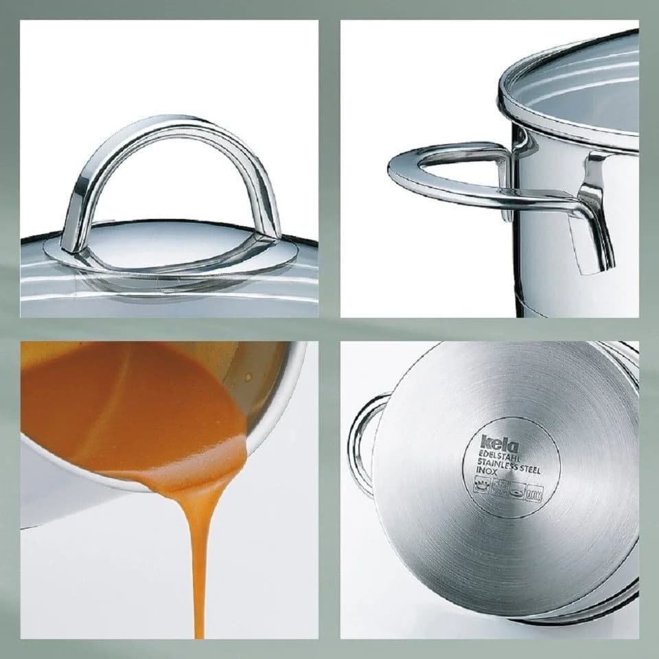 kela Topf-Set 4-teilig Edelstahl Silber Cailin