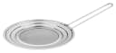 kela Spritzschutzdeckel ELVIRA Edelstahl 18/10 Silber Bild 3