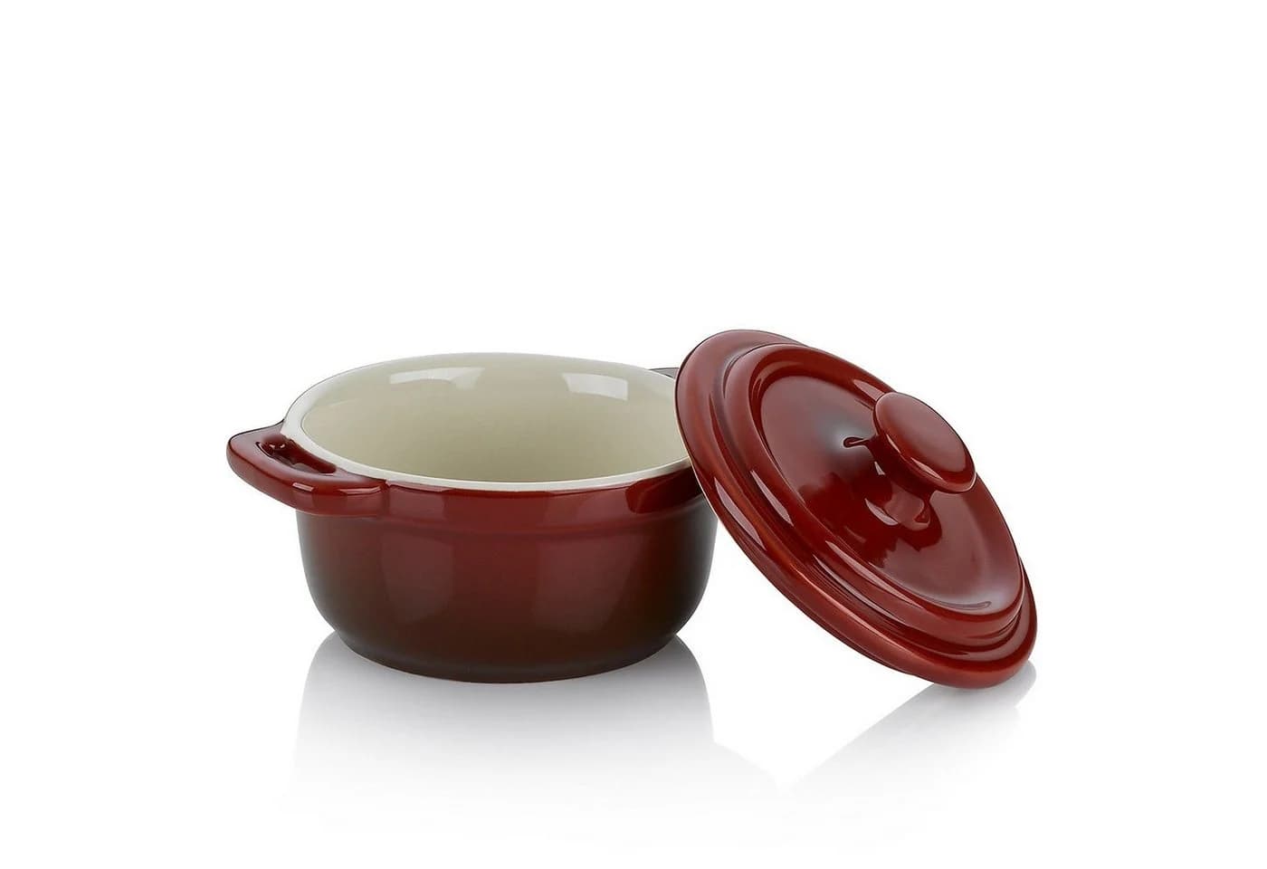 kela Auflaufform Malin Keramik Hellgrau/Beige mit Deckel - Bild 4