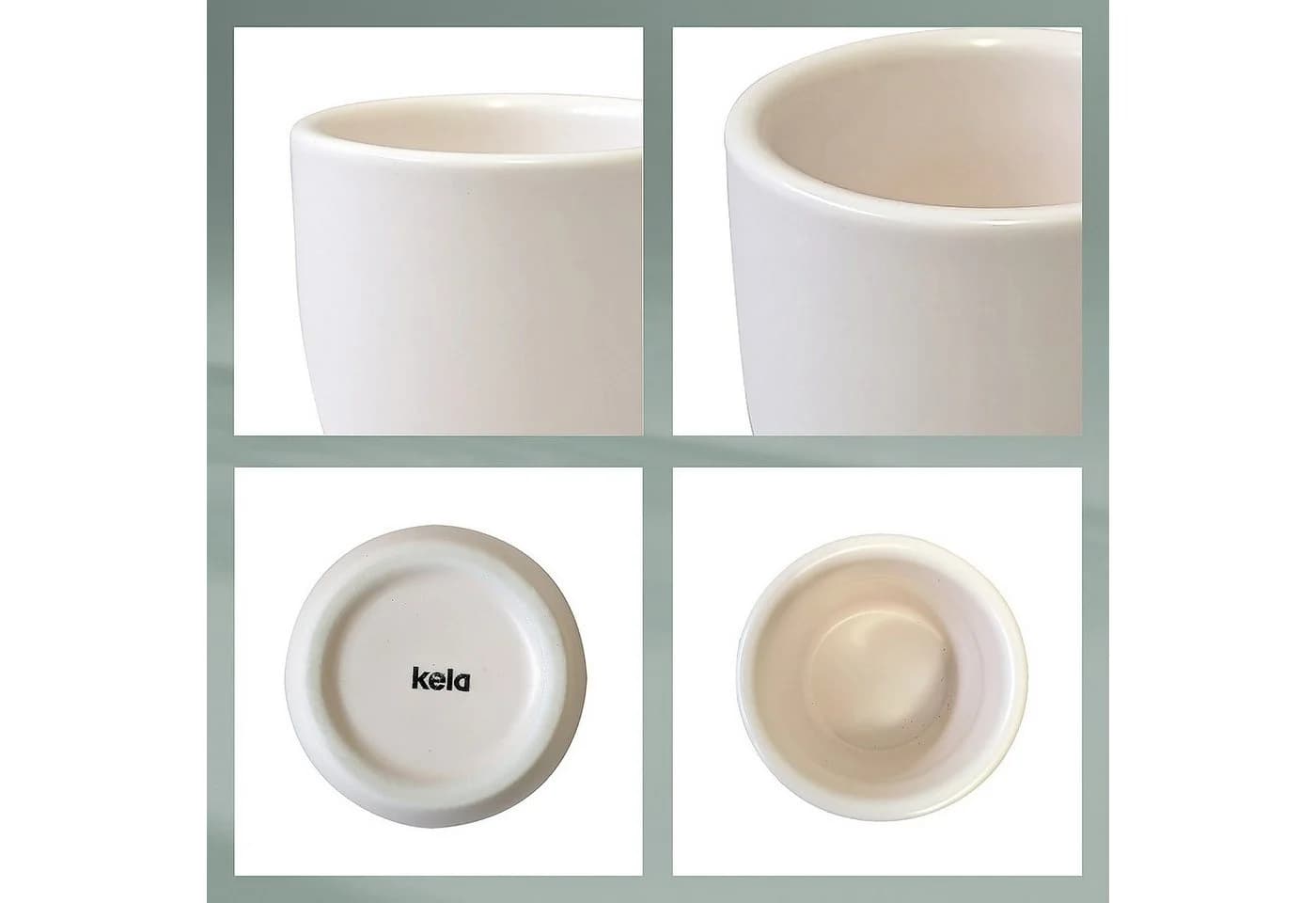 kela Eierbecher Bob Set 2-tlg. Dunkelgrau Porzellan - Bild 5