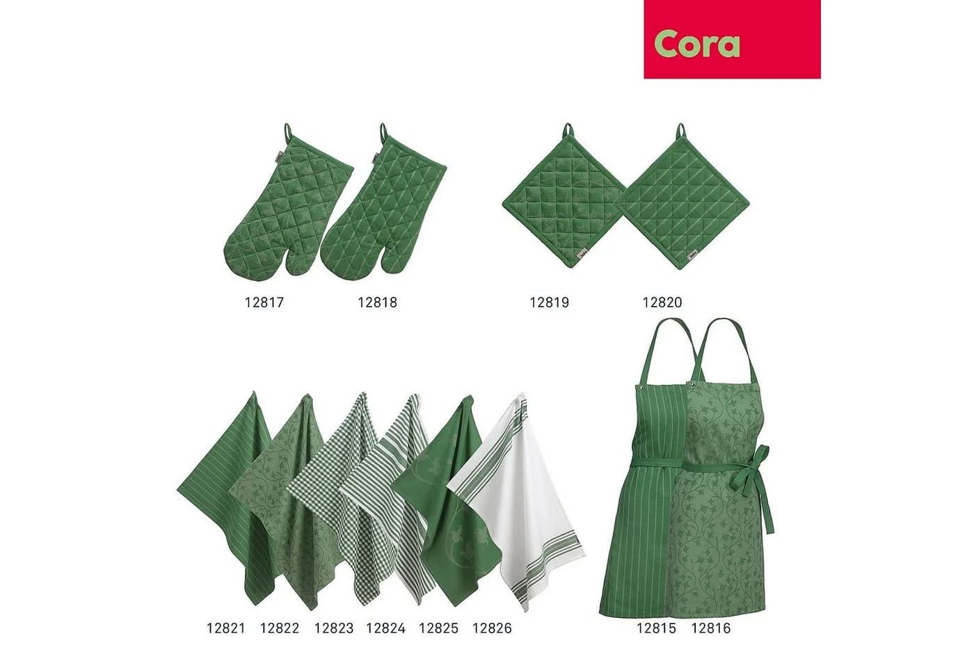 kela Geschirrtuch Cora Grün 100% Baumwolle - Bild 4