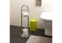 kela WC-Garnitur Fabio Metall Standgarnitur Weiß/Schwarz/Chrom Bild 1