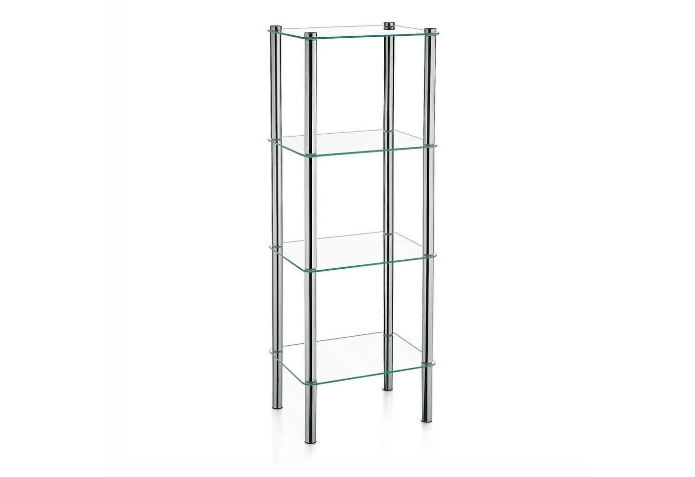 Kela Standregal Lars Metall Transparent 4 Ablagen - Bild 2