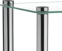 Kela Standregal Lars Metall Transparent 4 Ablagen Bild 3