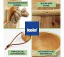kela Sauna-Aufgussset 2-tlg. mit Holzkelle Braunes Fichtenholz Bild 3