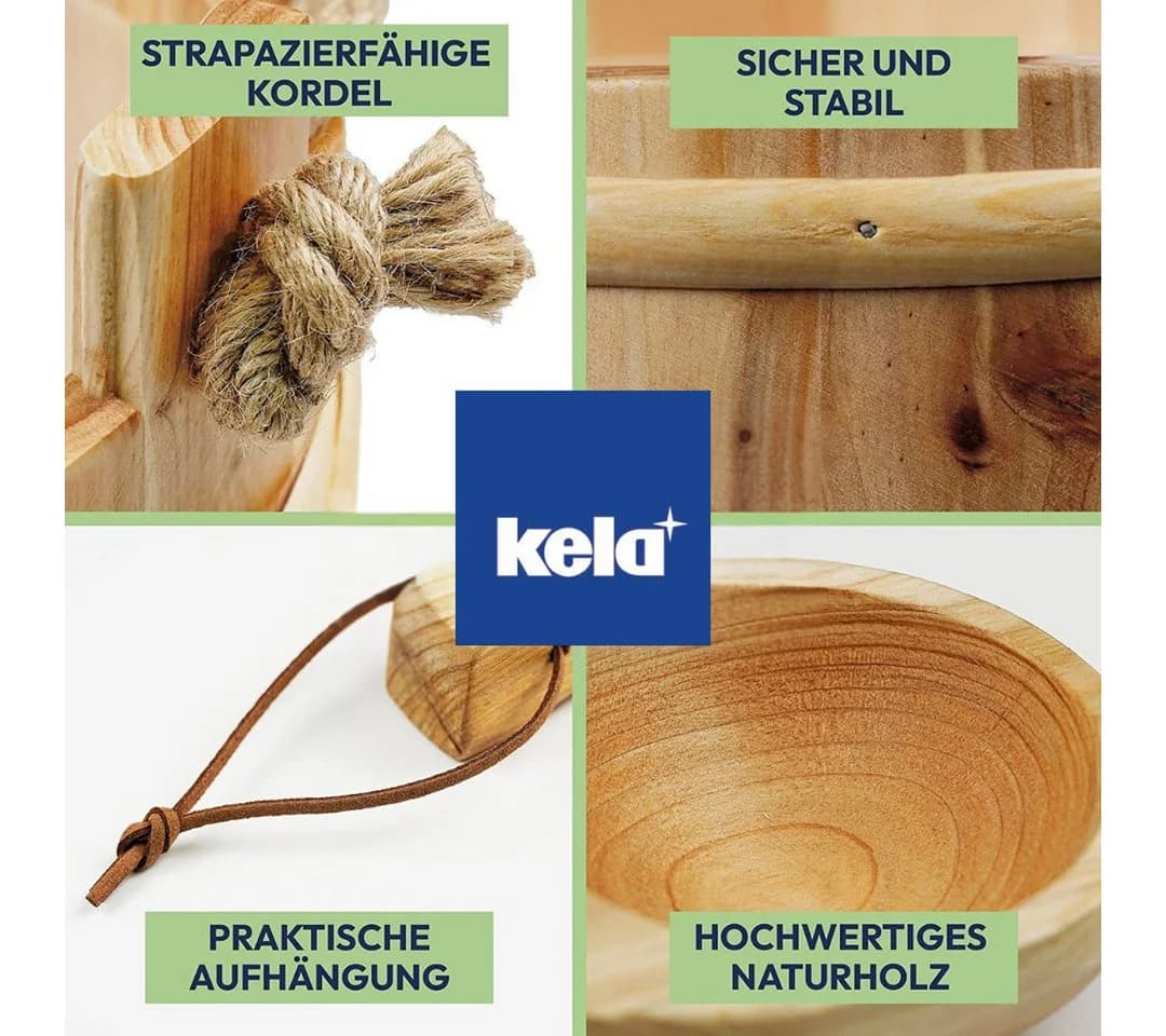 kela Sauna-Aufgussset 2-tlg. mit Holzkelle Braunes Fichtenholz - Bild 3