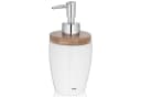 kela Seifenspender Natura Weiß Keramik Bambus 350ml Bild 2