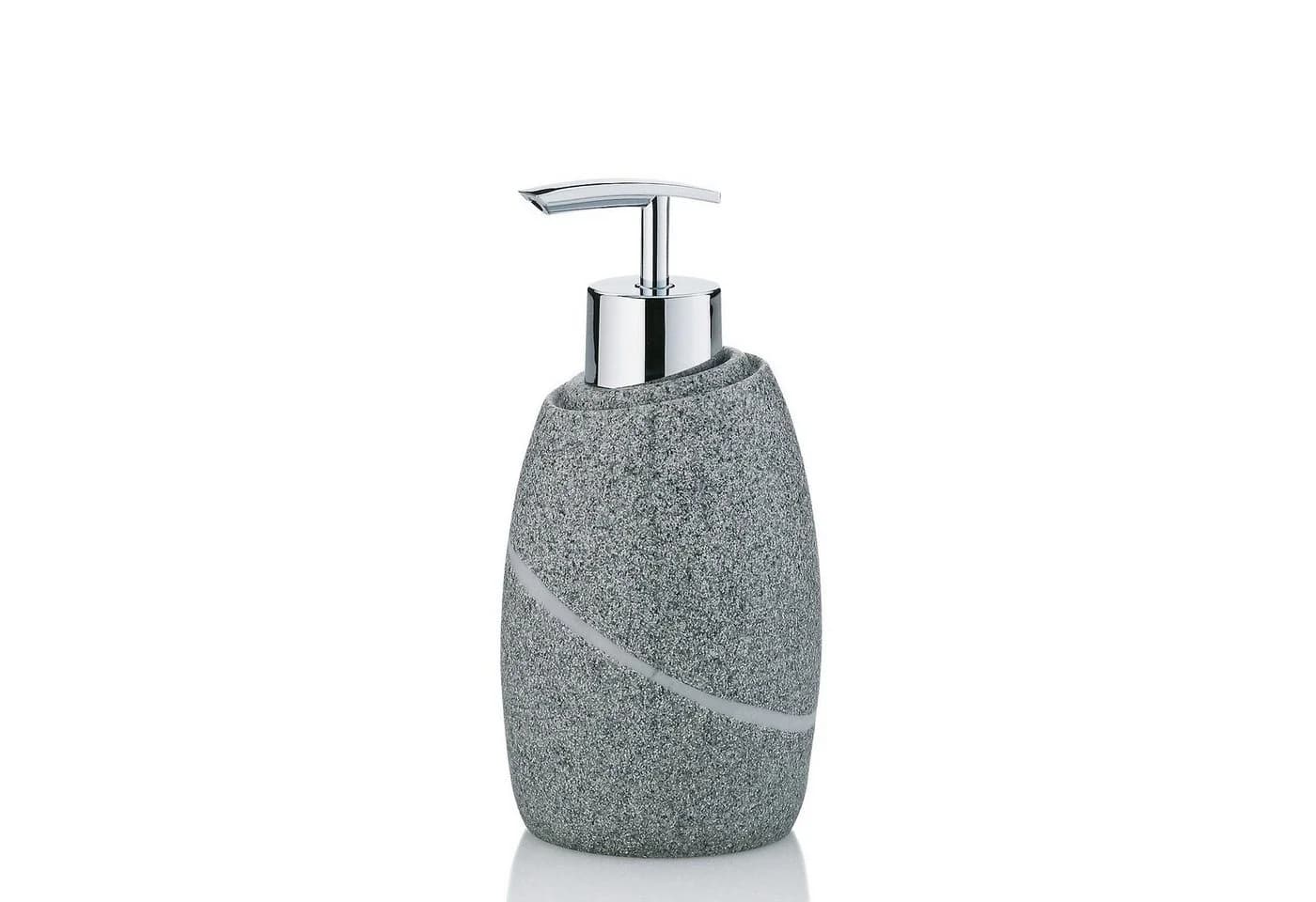 kela Seifenspender Talus Grau 300ml Natursteinoptik Kunststoff - Bild 2