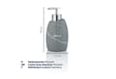 kela Seifenspender Talus Grau 300ml Natursteinoptik Kunststoff Bild 3