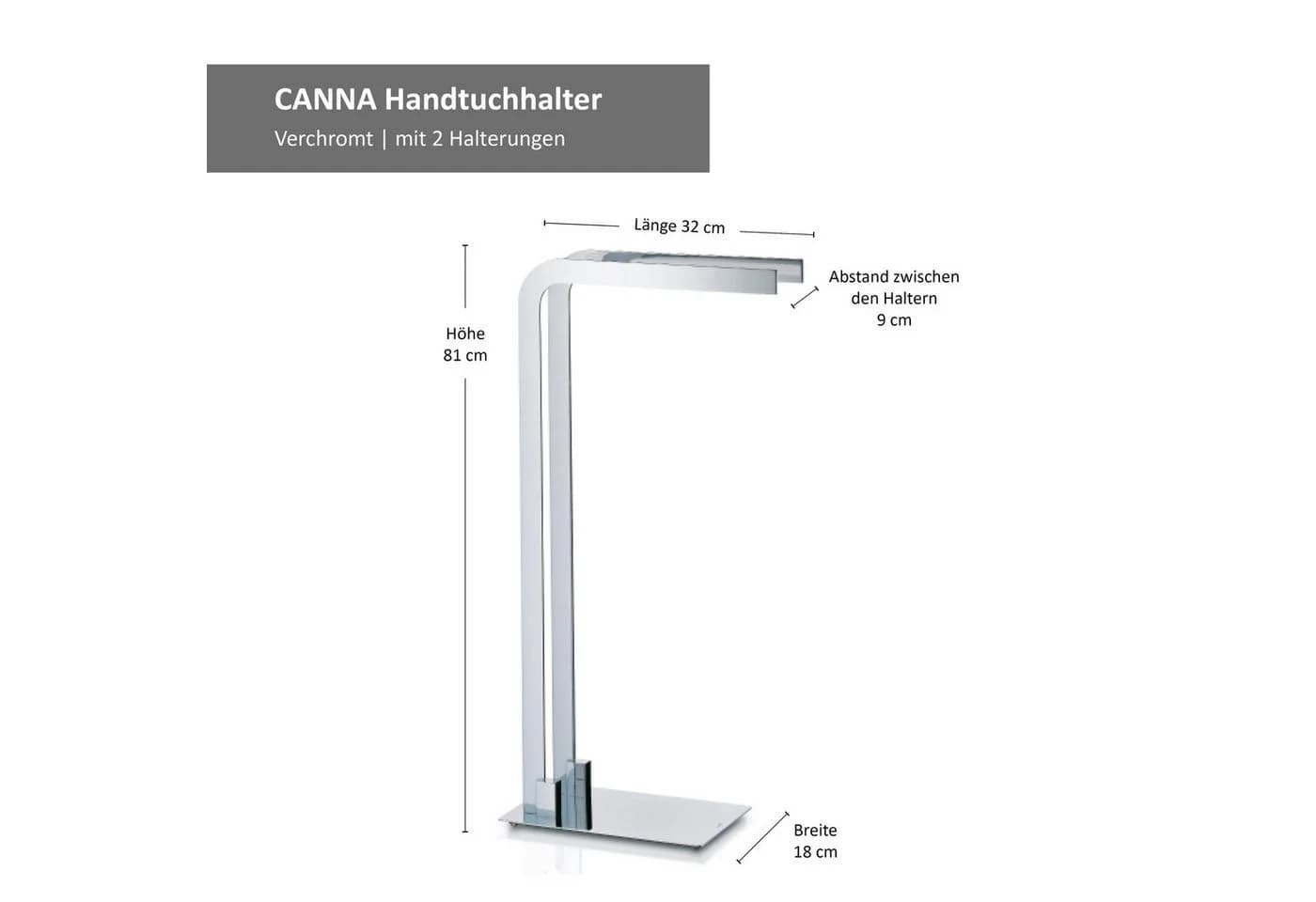 Kela Handtuchhalter CANNA verchromt Bad WC - Bild 5