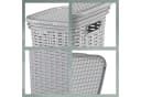 kela Wäschebox Brasilia 60 L Grau Flecht-Look Klappdeckel Bild 5