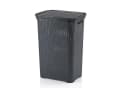 kela Wäschebox Brasilia 60L Flecht-Look Dunkelgrau Bild 2
