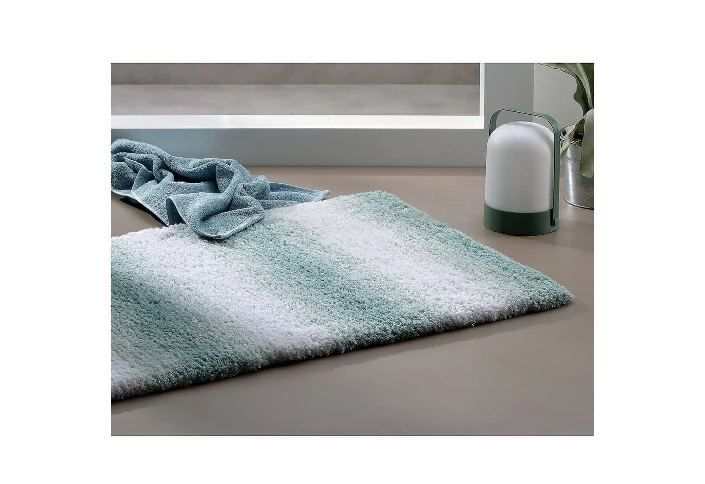 kela Badematte Ombre Felsgrau 120x70 cm