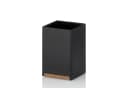 kela Zahnputzbecher Cube Schwarz Eichenholz Element Bild 2