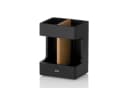 kela Zahnputzbecher Cube Schwarz Polyresin Bild 2