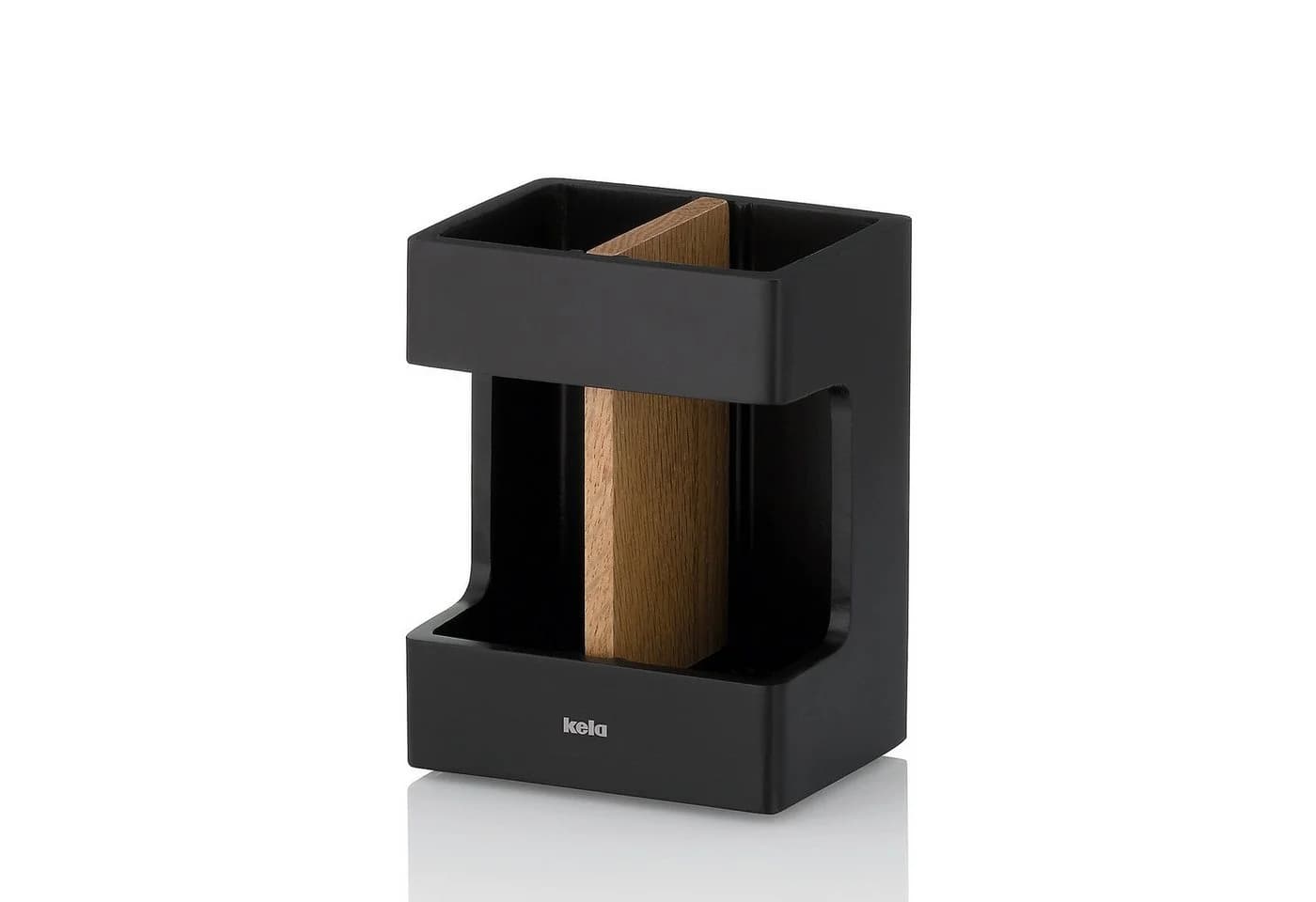 kela Zahnputzbecher Cube Schwarz Polyresin - Bild 2
