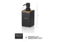 kela Seifenspender Cube Schwarz Matt 300 ml Bild 3