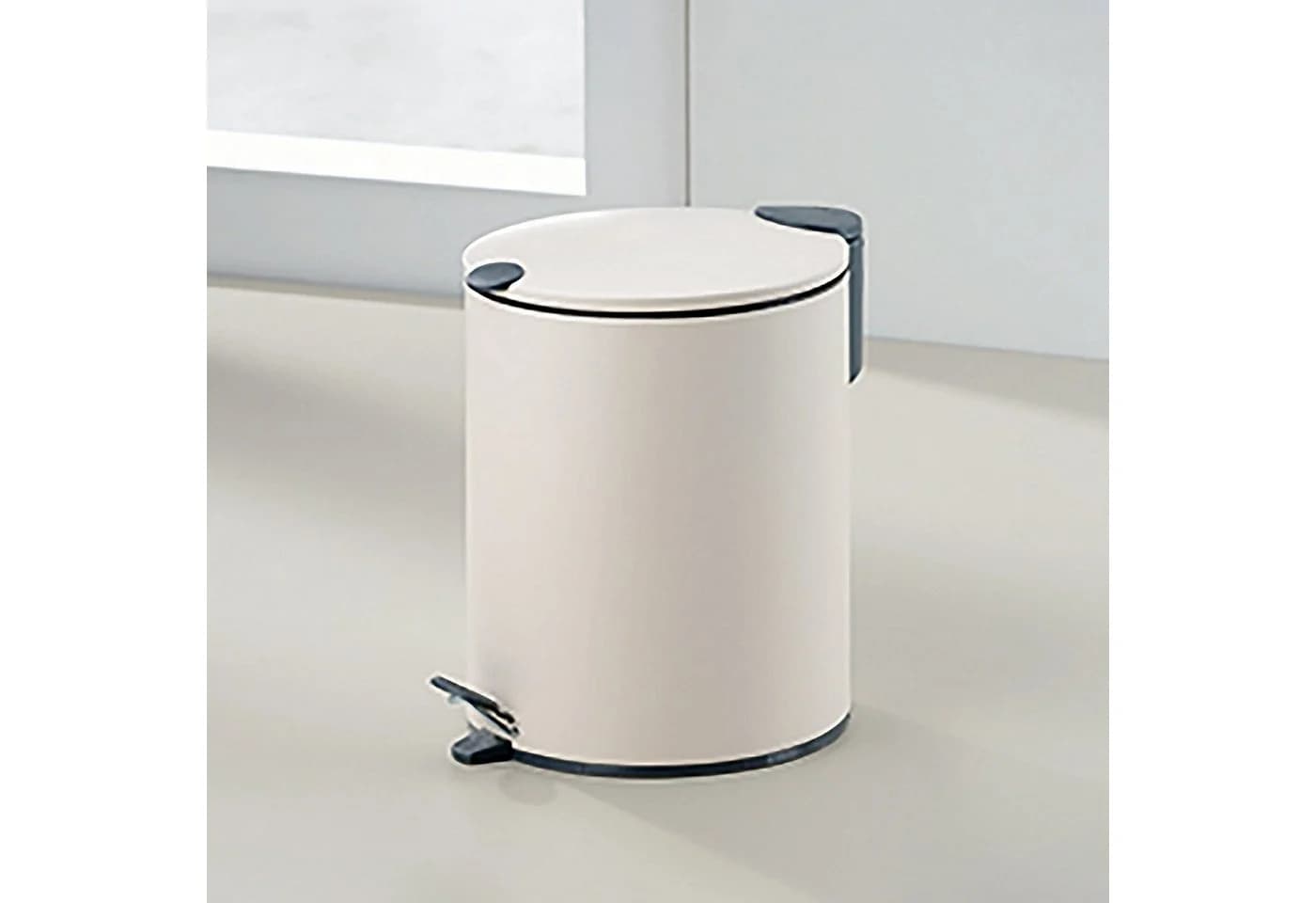 kela Kosmetikeimer Mats 5L Silentclose Beige/Braun Metall