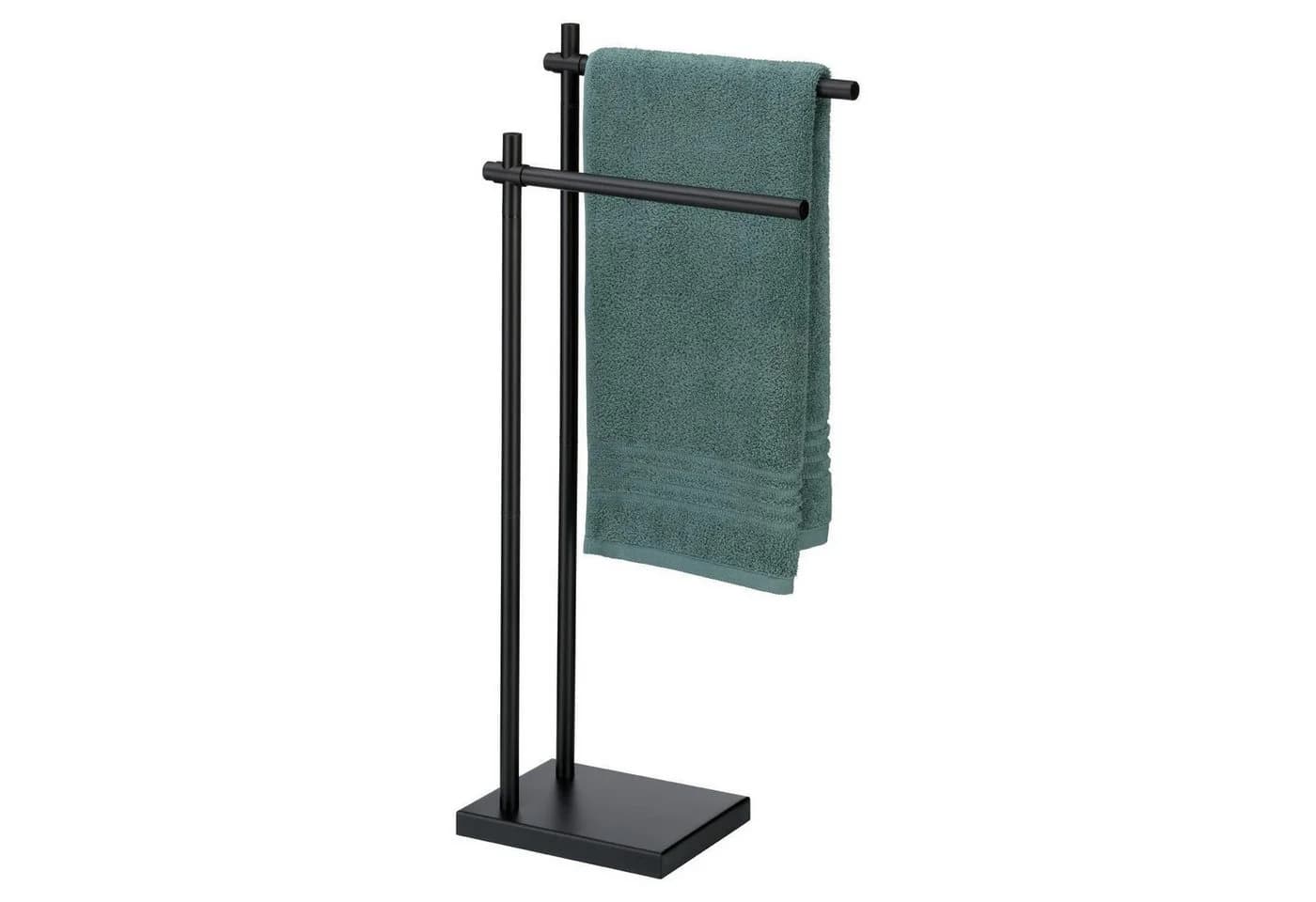 Kela Handtuchhalter DEVIN Schwarz Metall ohne Bohren