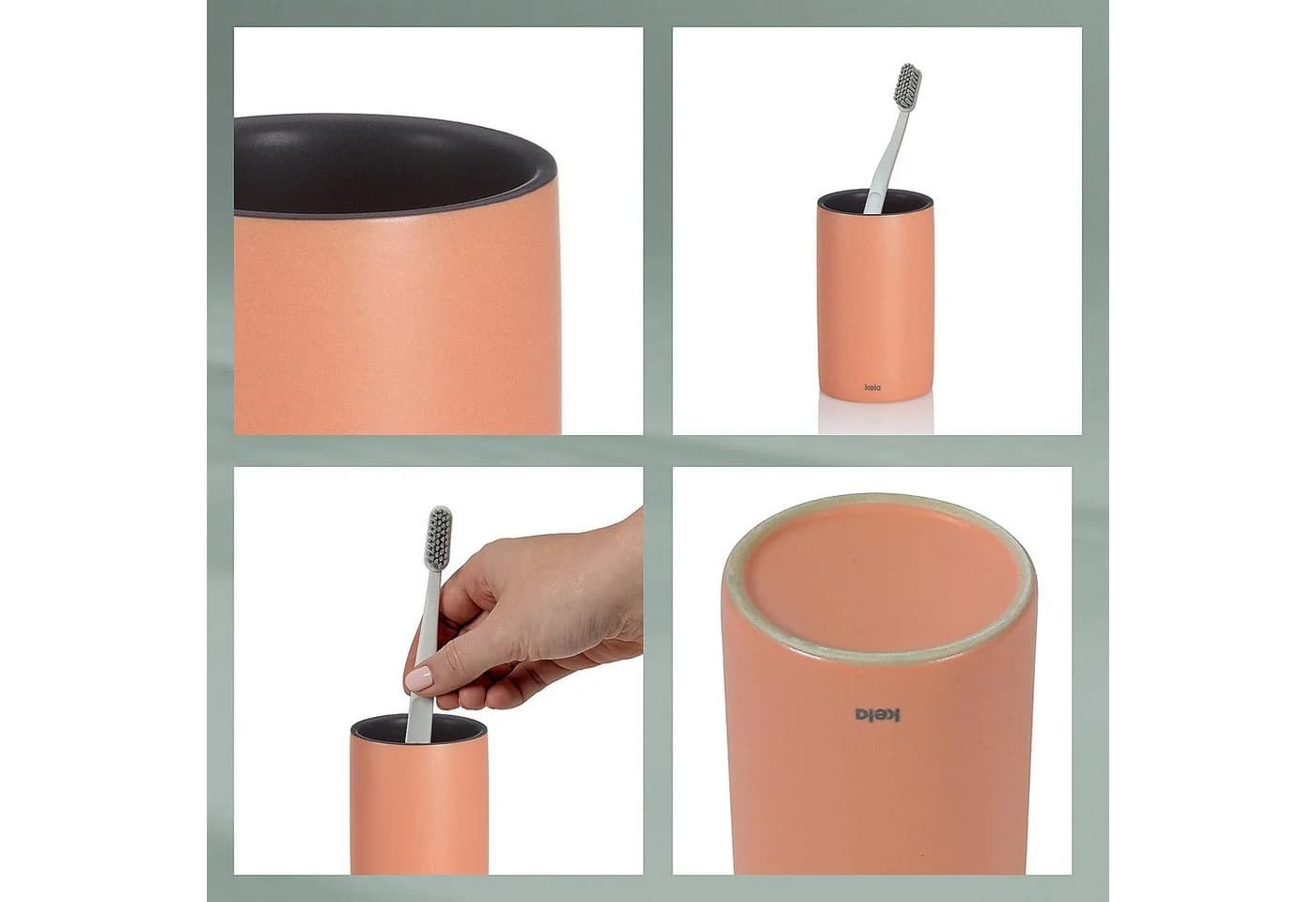 Becher MATSI Pfirsichrosa Keramik Kela - Bild 5