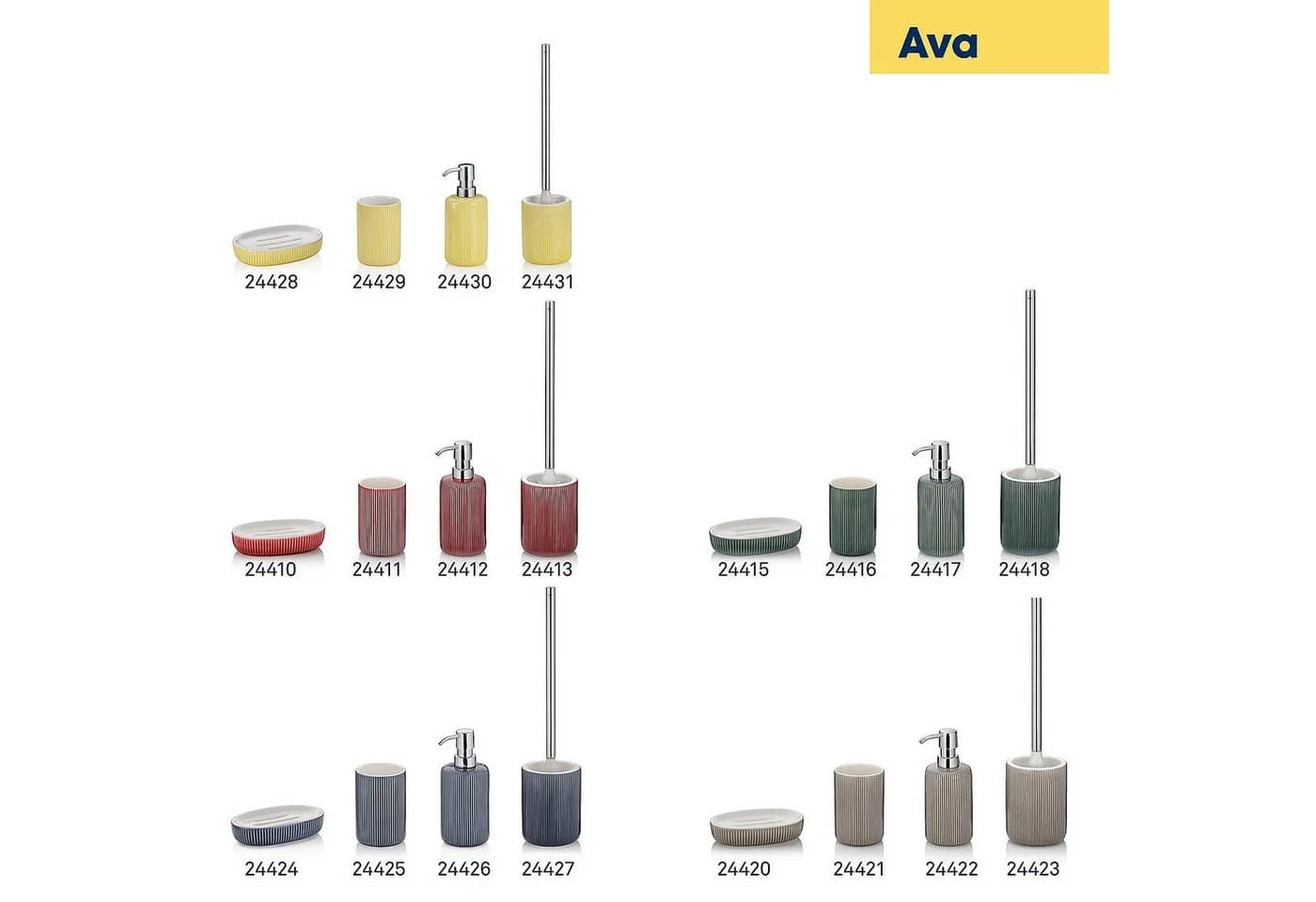 kela Seifenspender Ava Keramik 350 ml Rauchblau - Bild 5