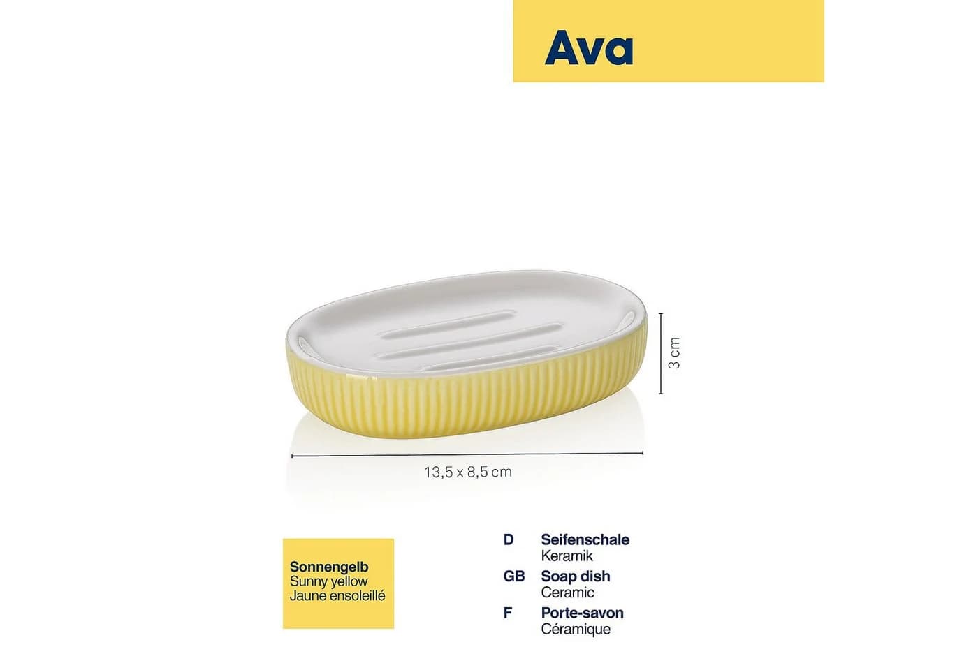 kela Seifenschale Ava 8,5 cm - Bild 3