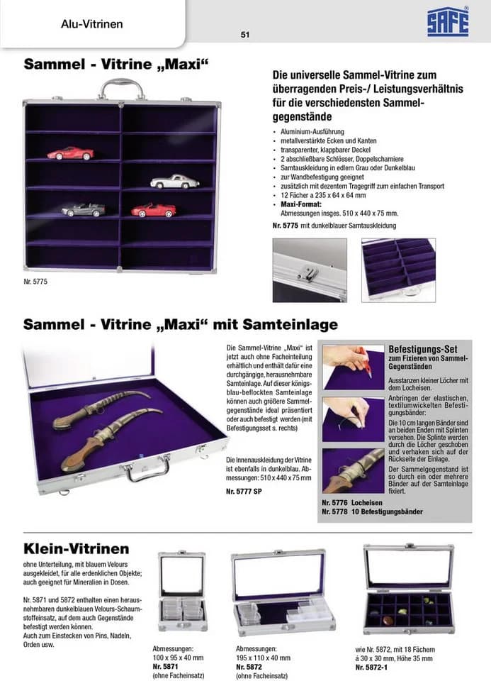 Safe-Album Vitrine SAFE 5259 Acrylglas Modellautos 1:87 - Bild 4