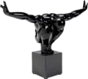 KARE Deko-Objekt Athlet Black Small, Polyresin mit Marmorsockel, 43 cm Bild 1