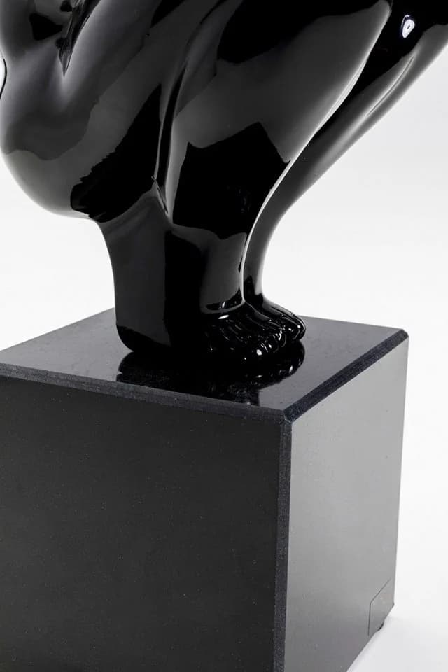 KARE Deko-Objekt Athlet Black Small, Polyresin mit Marmorsockel, 43 cm - Bild 4