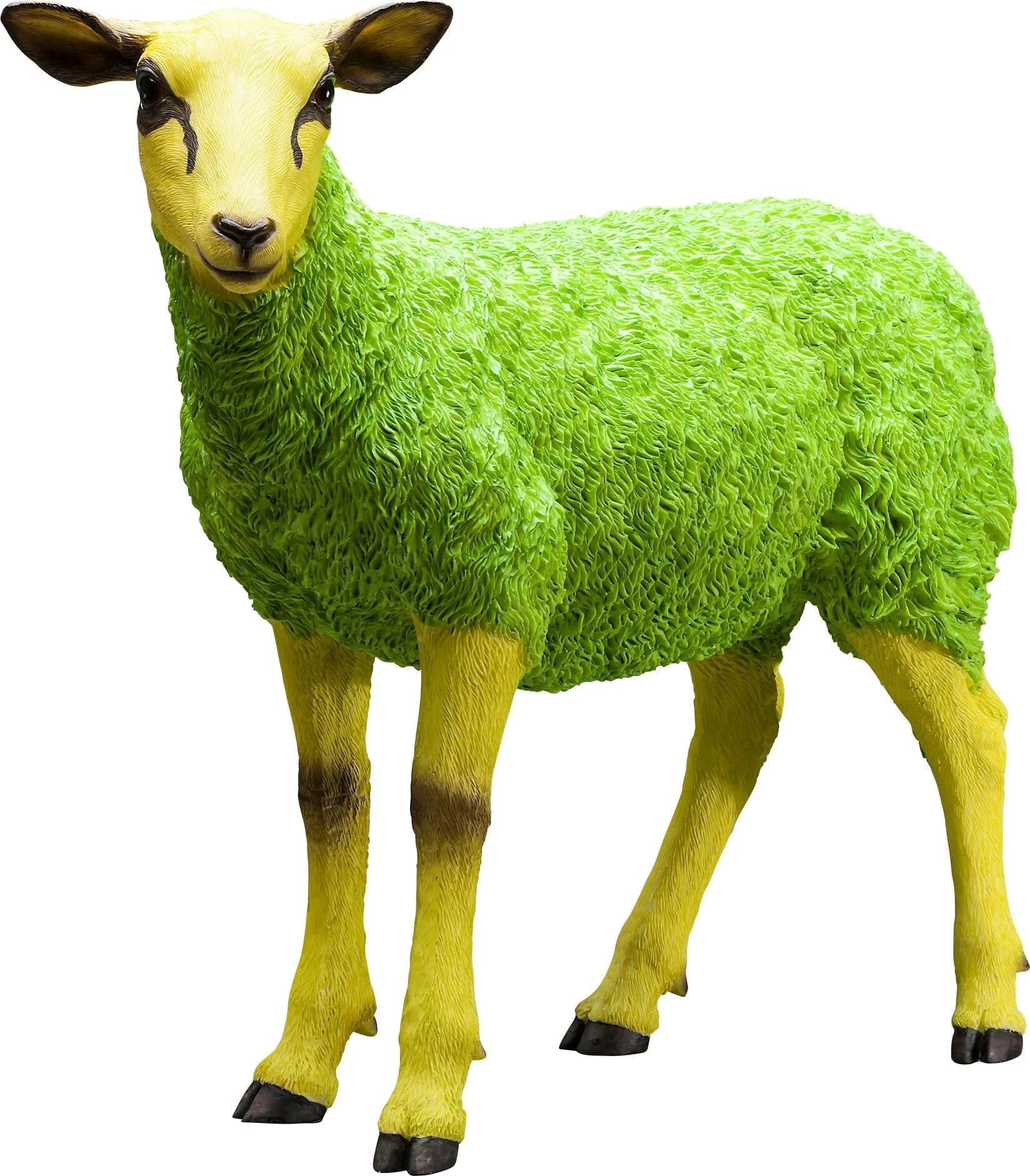 KARE DESIGN Dekofigur Schaf Colore Grün Polyresin