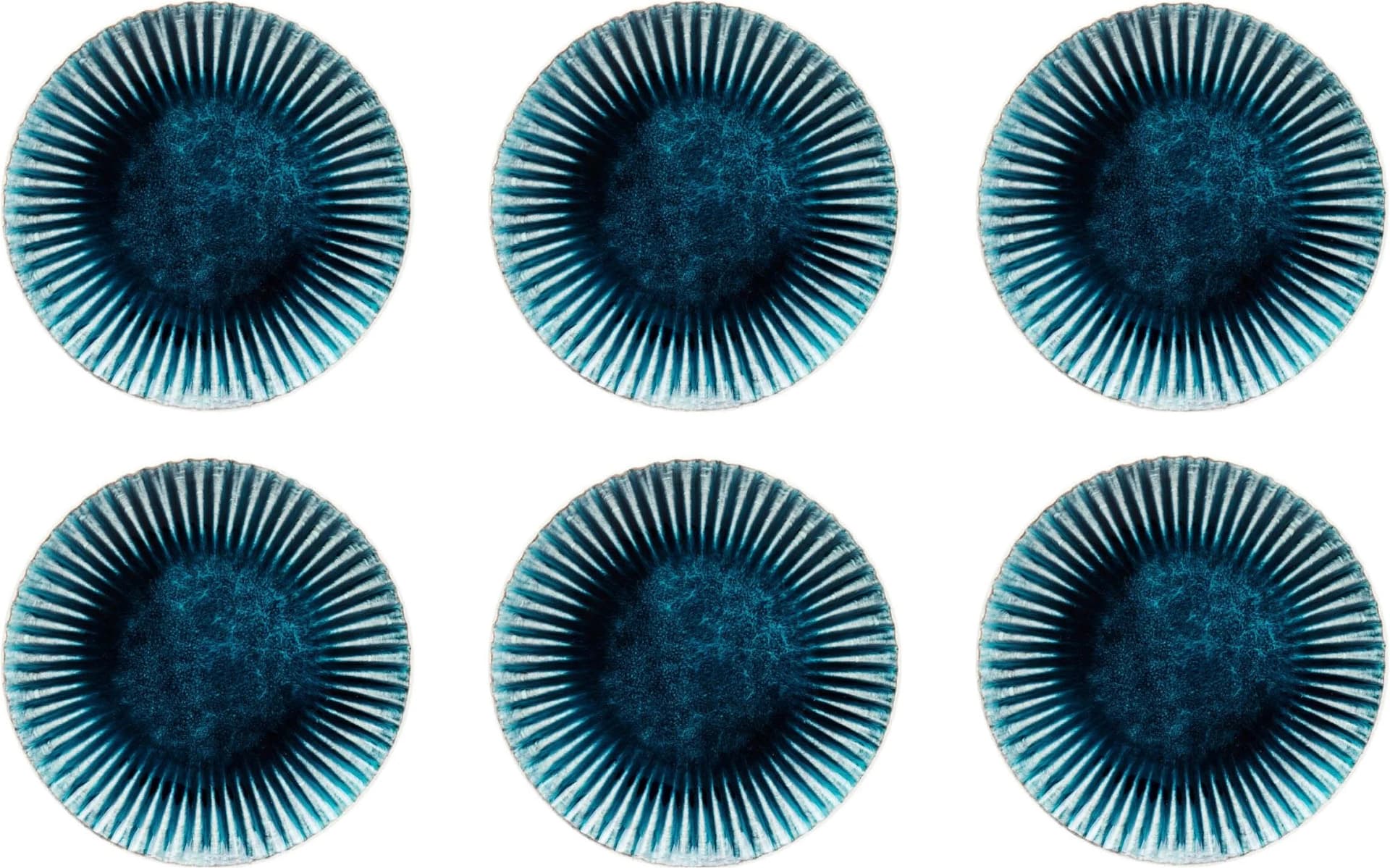 KARE DESIGN Azur Speiseteller Blau Steingut