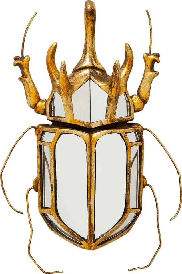 KARE Wandobjekt Beetle Mirror Polyresin Glas Gold - Bild 2