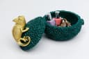 Kare Design Aufbewahrungsbox Deko Dose Chameleon Gold Kunststein Bild 4