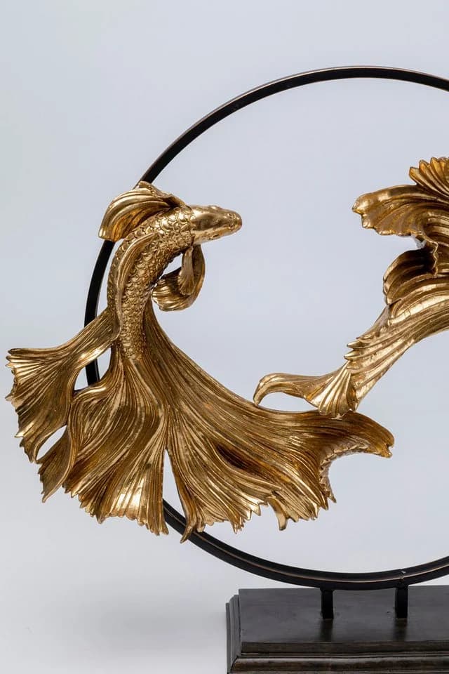 KARE DESIGN Dekoobjekt Dancing Betta Fishes Gold - Bild 4