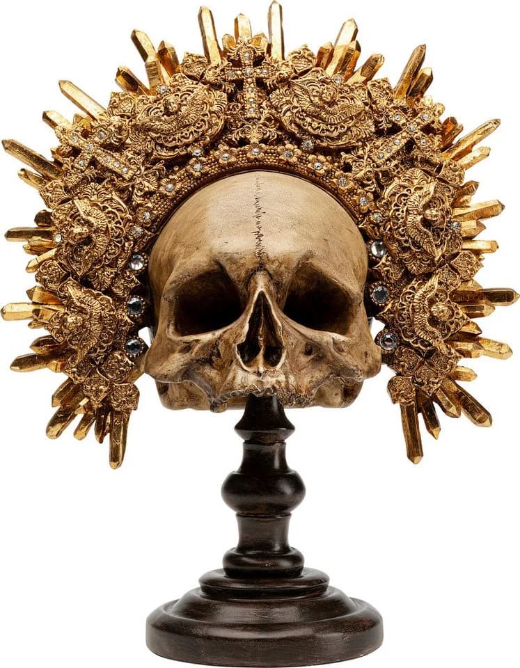 Kare Design Dekoobjekt King Skull 42cm Gold - Bild 2