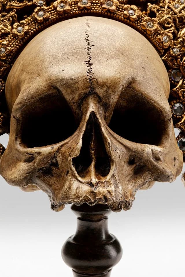 Kare Design Dekoobjekt King Skull 42cm Gold - Bild 4