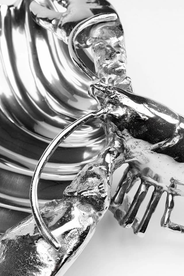 Kare Design Küchenregal Flaschenhalter Lobster Silber Aluminium - Bild 5