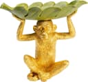 KARE Deko-Schale Banana Leaf Gold/Grün Handbemalt Bild 2