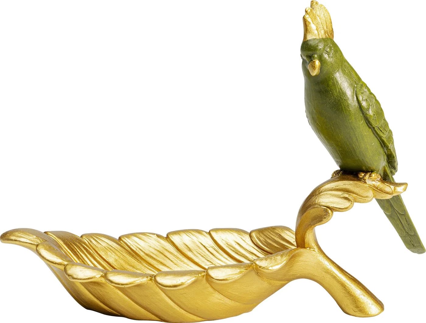 KARE Deko-Schale PARROT GUARD 2er-Set Gold/Grün Handbemalt - Bild 2