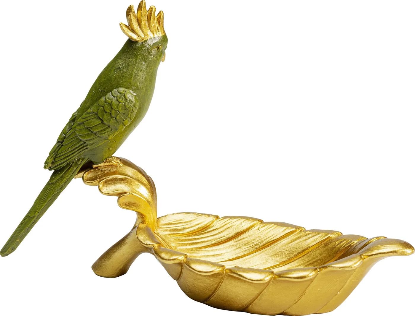 KARE Deko-Schale PARROT GUARD 2er-Set Gold/Grün Handbemalt - Bild 3