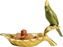 KARE Deko-Schale PARROT GUARD 2er-Set Gold/Grün Handbemalt Bild 4
