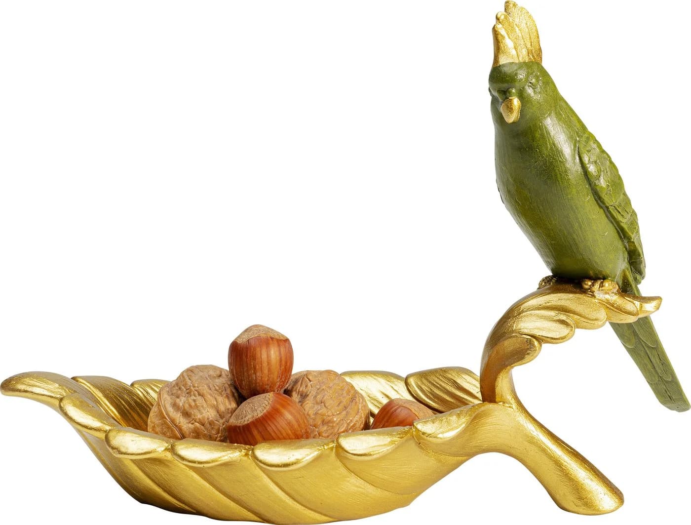 KARE Deko-Schale PARROT GUARD 2er-Set Gold/Grün Handbemalt - Bild 4